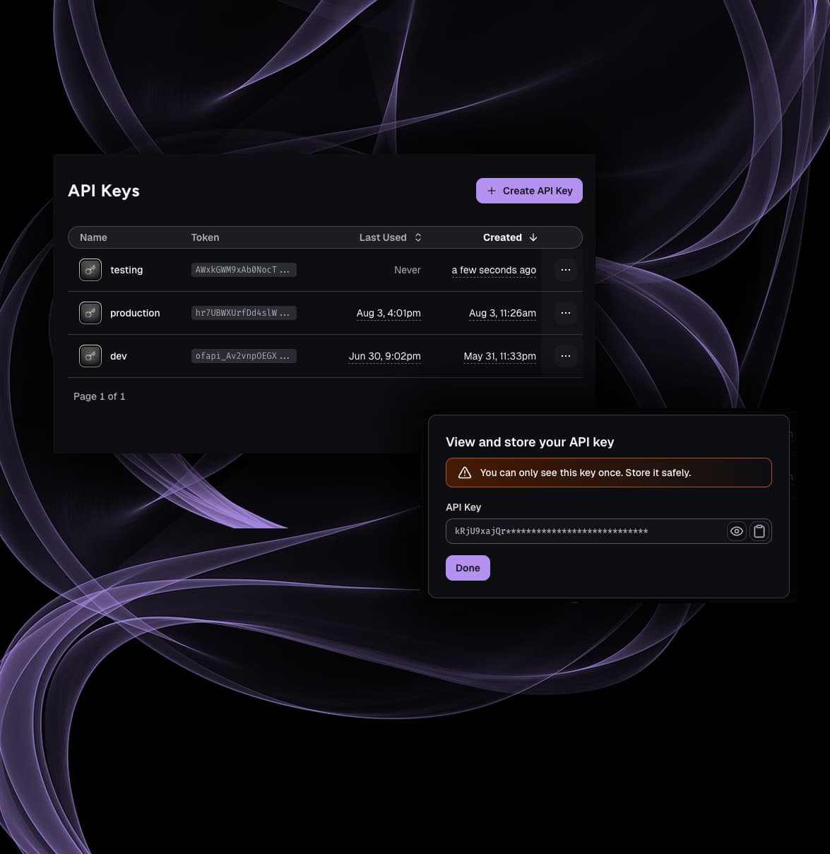 API keys illustration