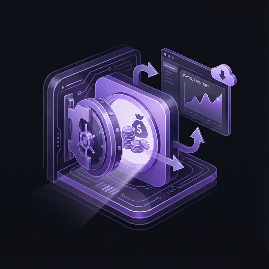 Banking and payouts export illustration