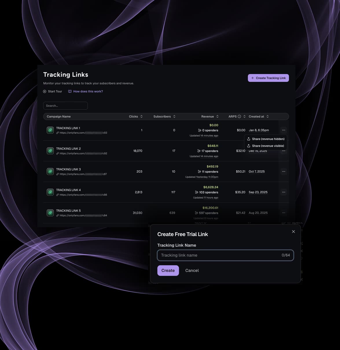 Tracking Links illustration