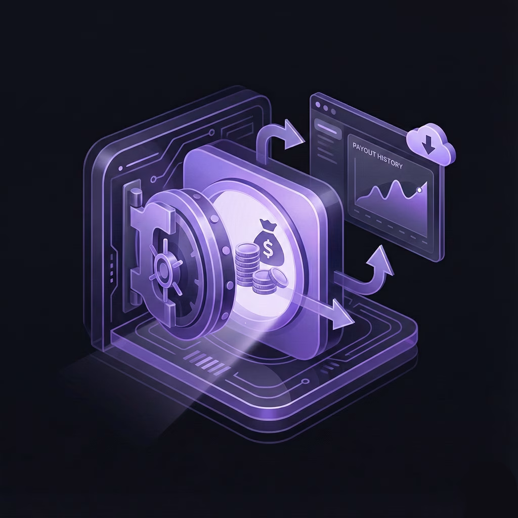 Banking and payouts export illustration