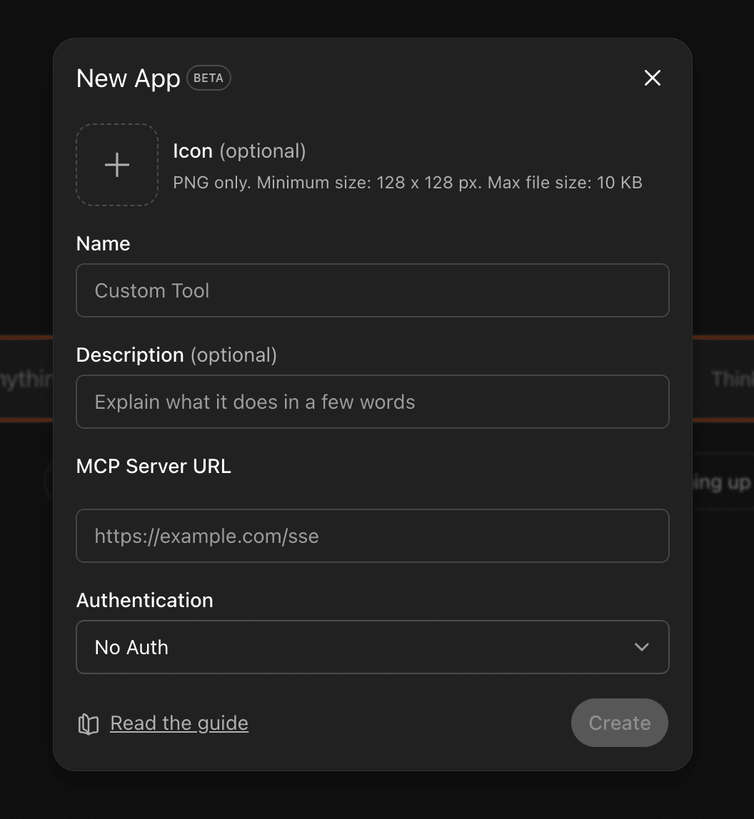 ChatGPT Settings → Connectors with the OnlyFansAPI MCP connector active for the conversation