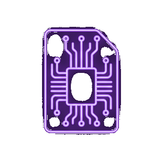 Dedicated mobile IP chip illustration